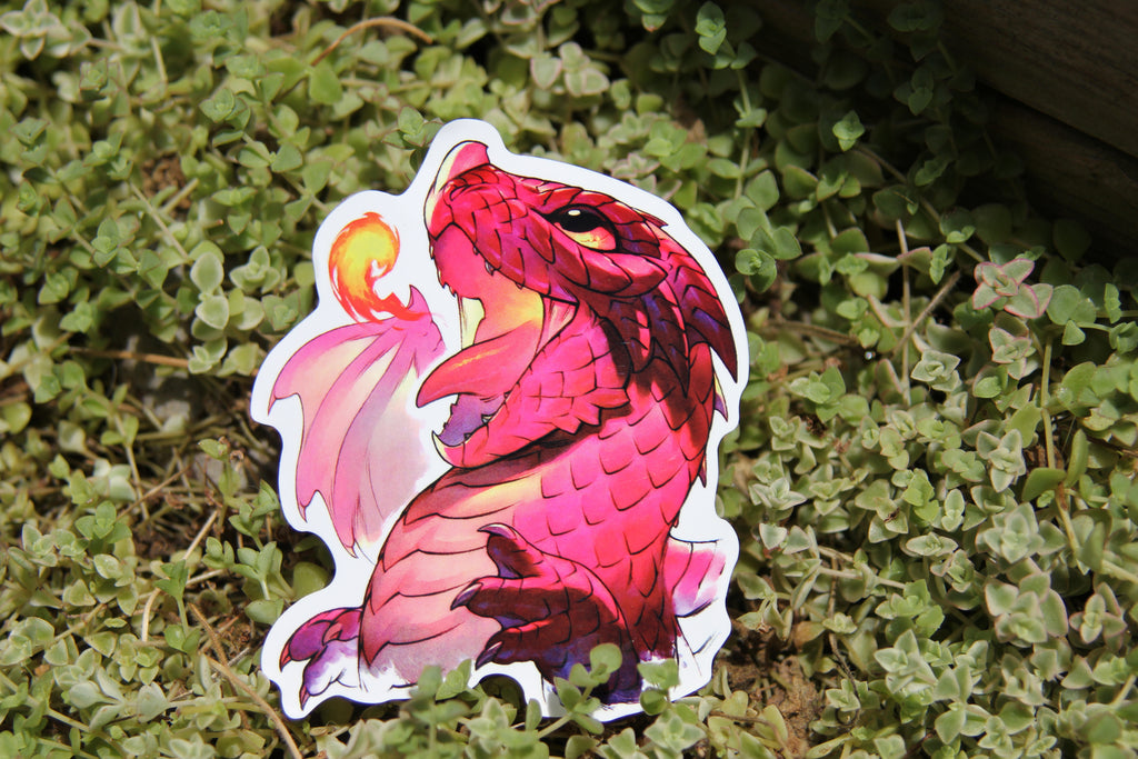 Red Wyrmling Sticker