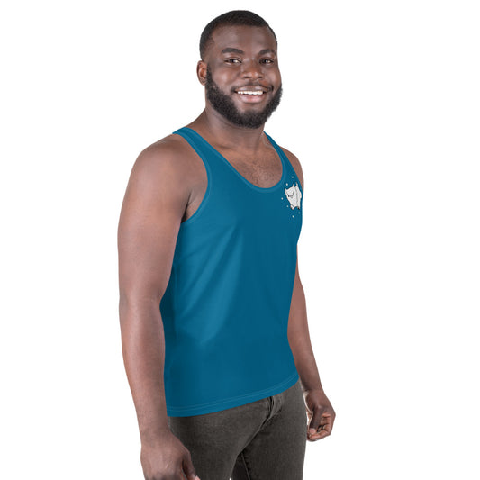 Teal Owlbear- Unisex Tank Top