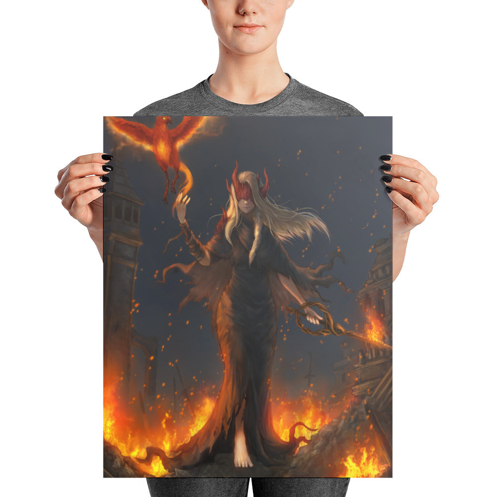 Daughter of Ash - Embers print