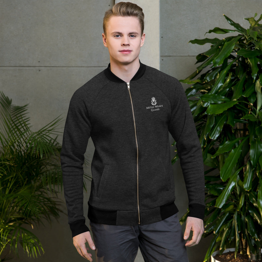 Metal Weave Embroidered - Unisex Bomber Jacket