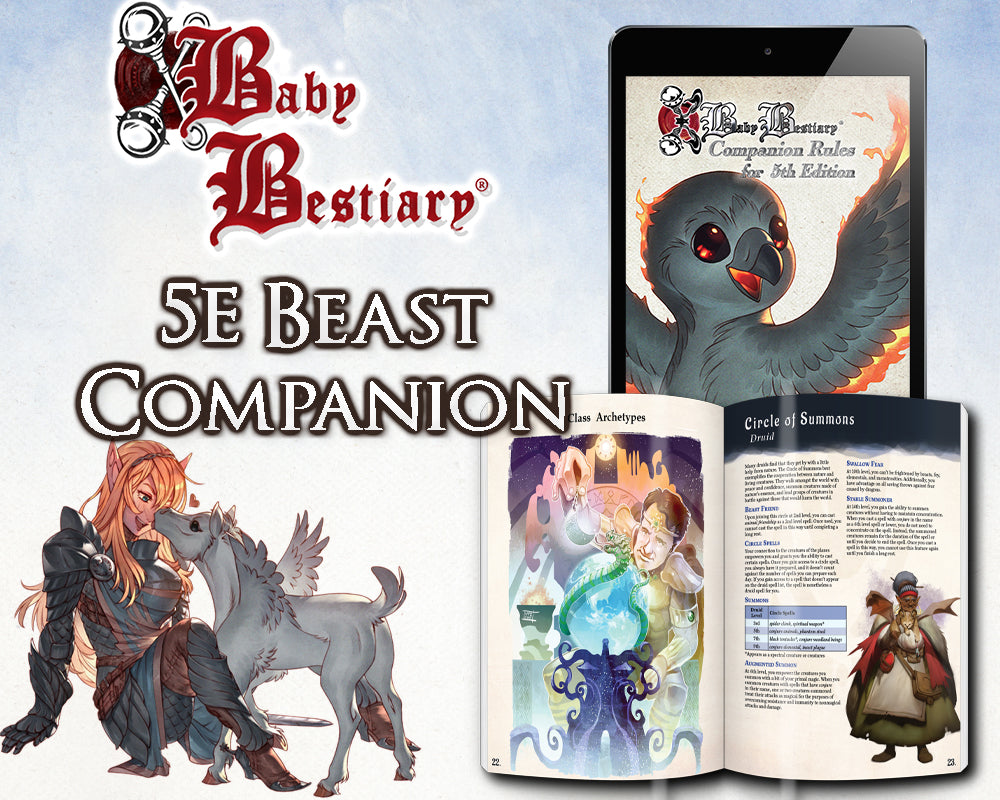 lineal cangrejo idioma Baby Bestiary: Beast Companion (5e) – Metal Weave Games