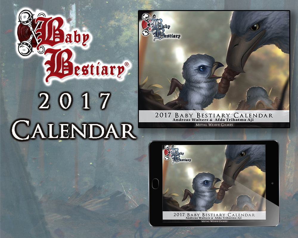 Baby Bestiary Calendar (2019, 2018, 2017, 2016, 2015)