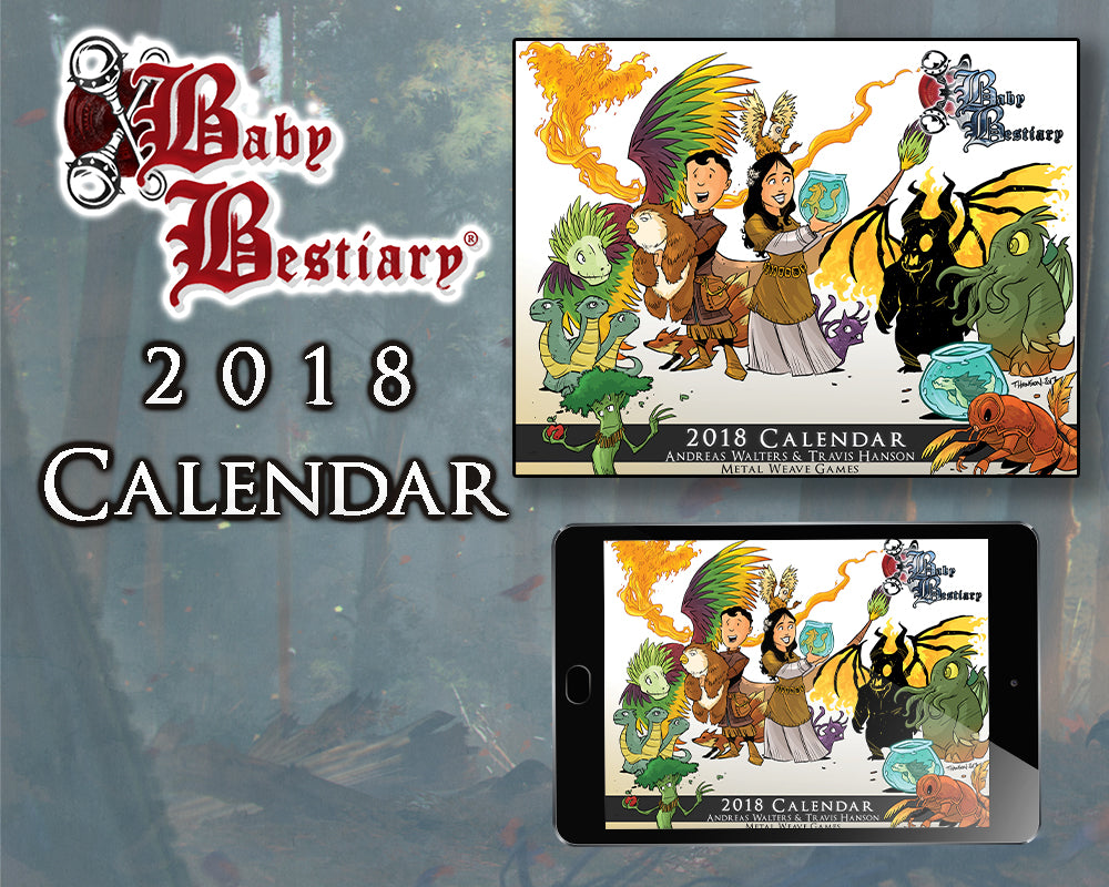 Baby Bestiary Calendar (2019, 2018, 2017, 2016, 2015)