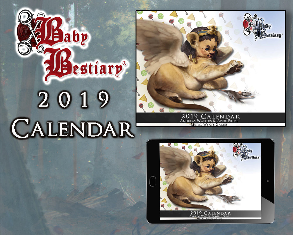 Baby Bestiary Calendar (2019, 2018, 2017, 2016, 2015)