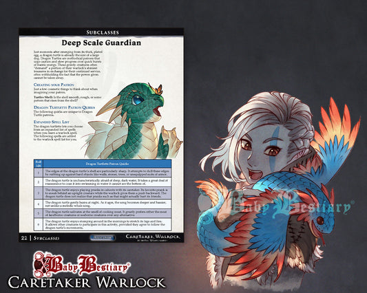 Baby Bestiary: Caretaker Warlock (5e)