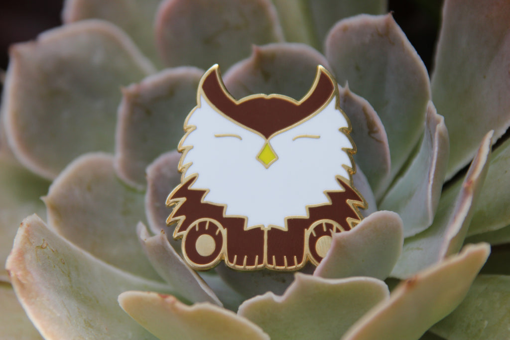 Fluffy Owlbear Pin