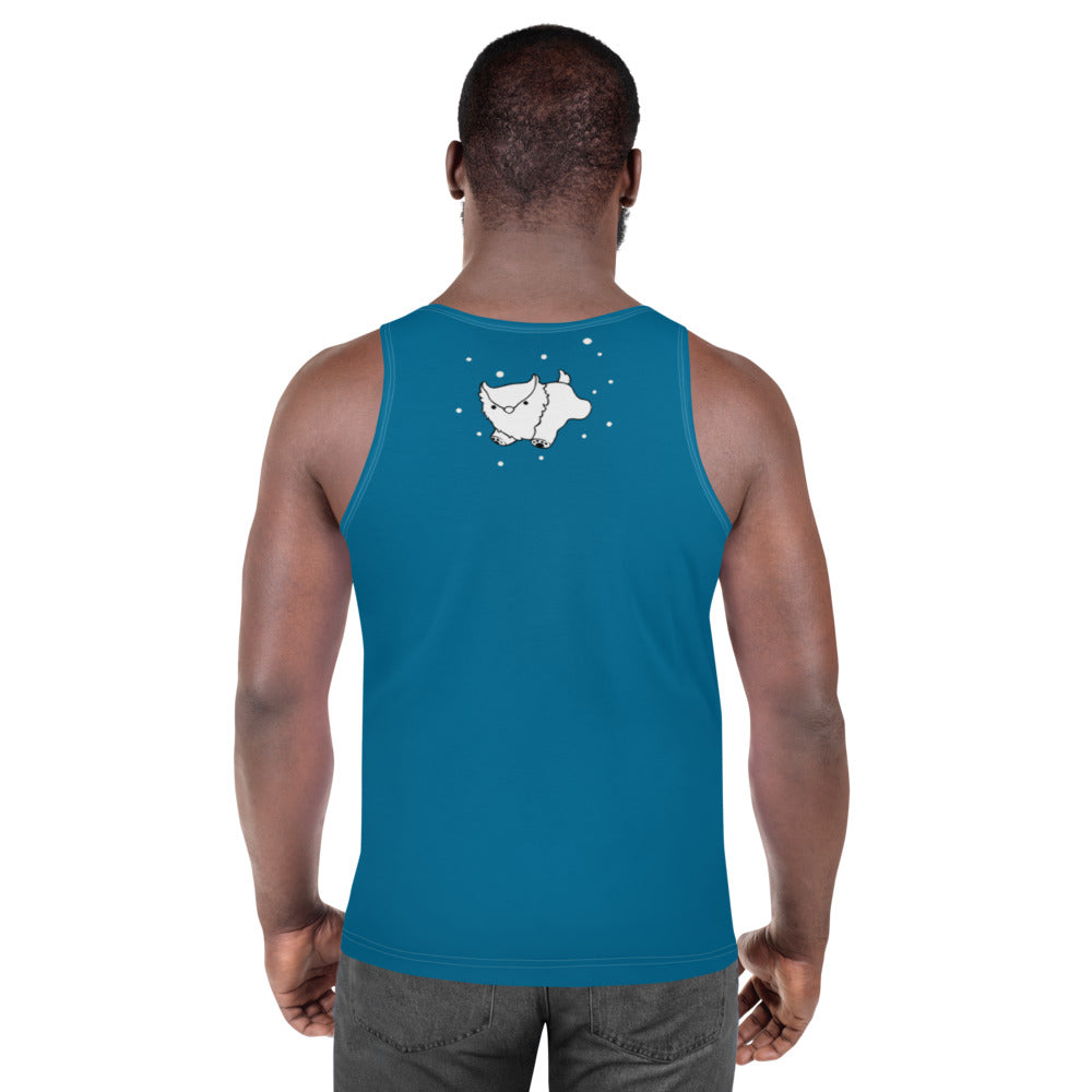 Teal Owlbear- Unisex Tank Top