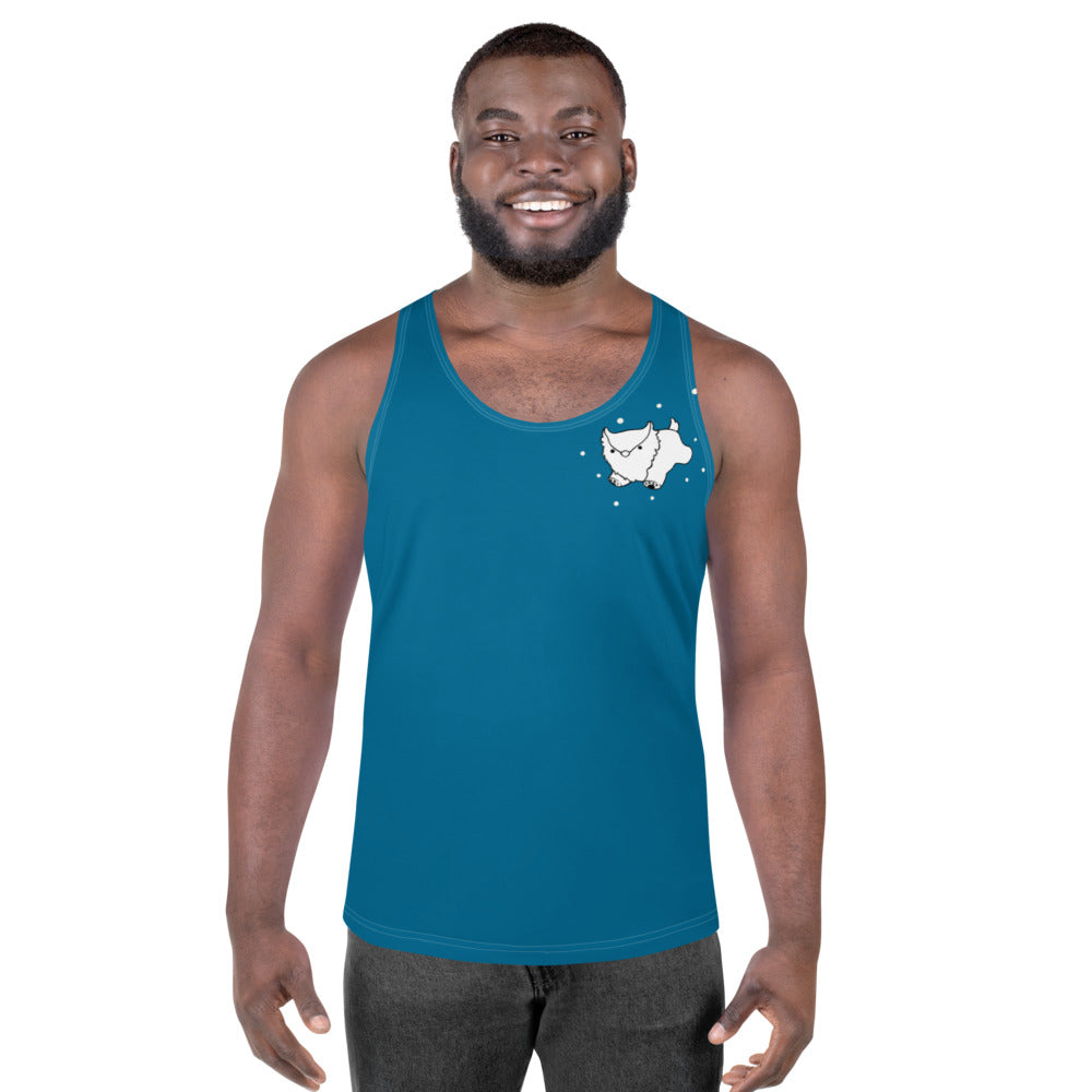 Teal Owlbear- Unisex Tank Top