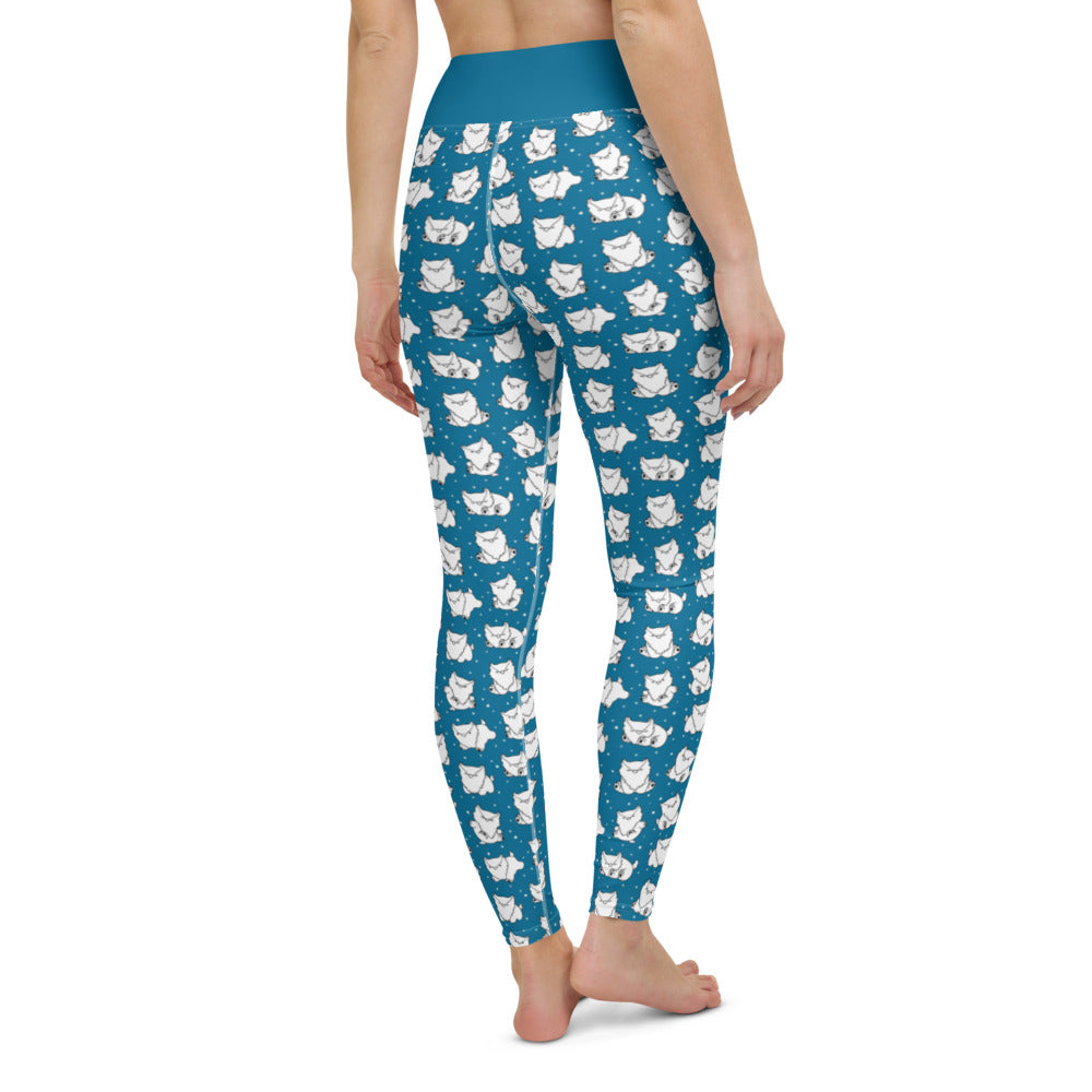 Teal Owlbear - Leggings