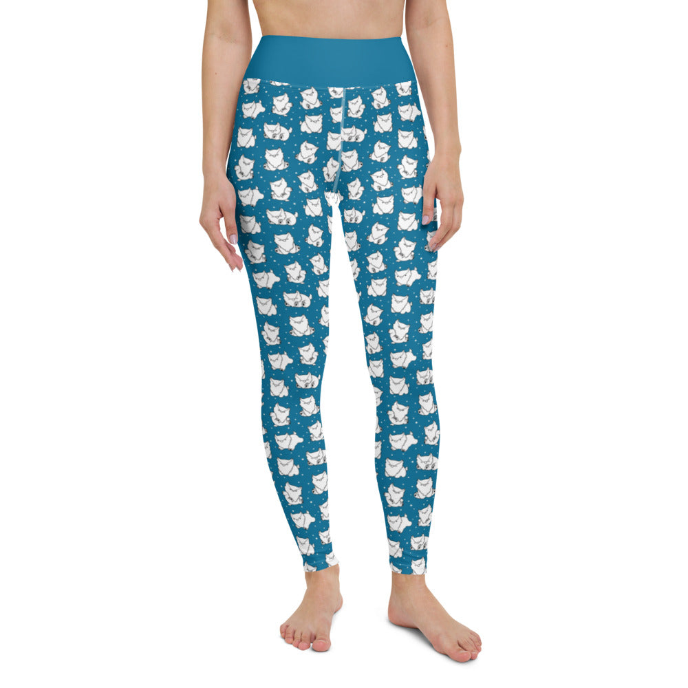Teal Owlbear - Leggings