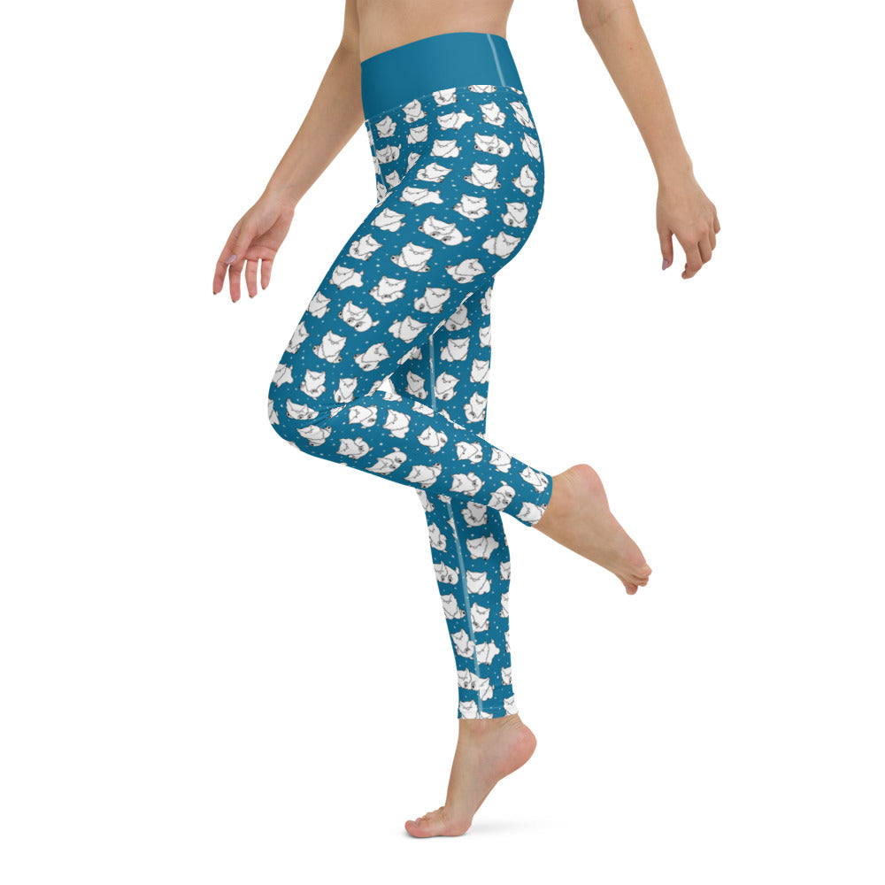 Teal Owlbear - Leggings