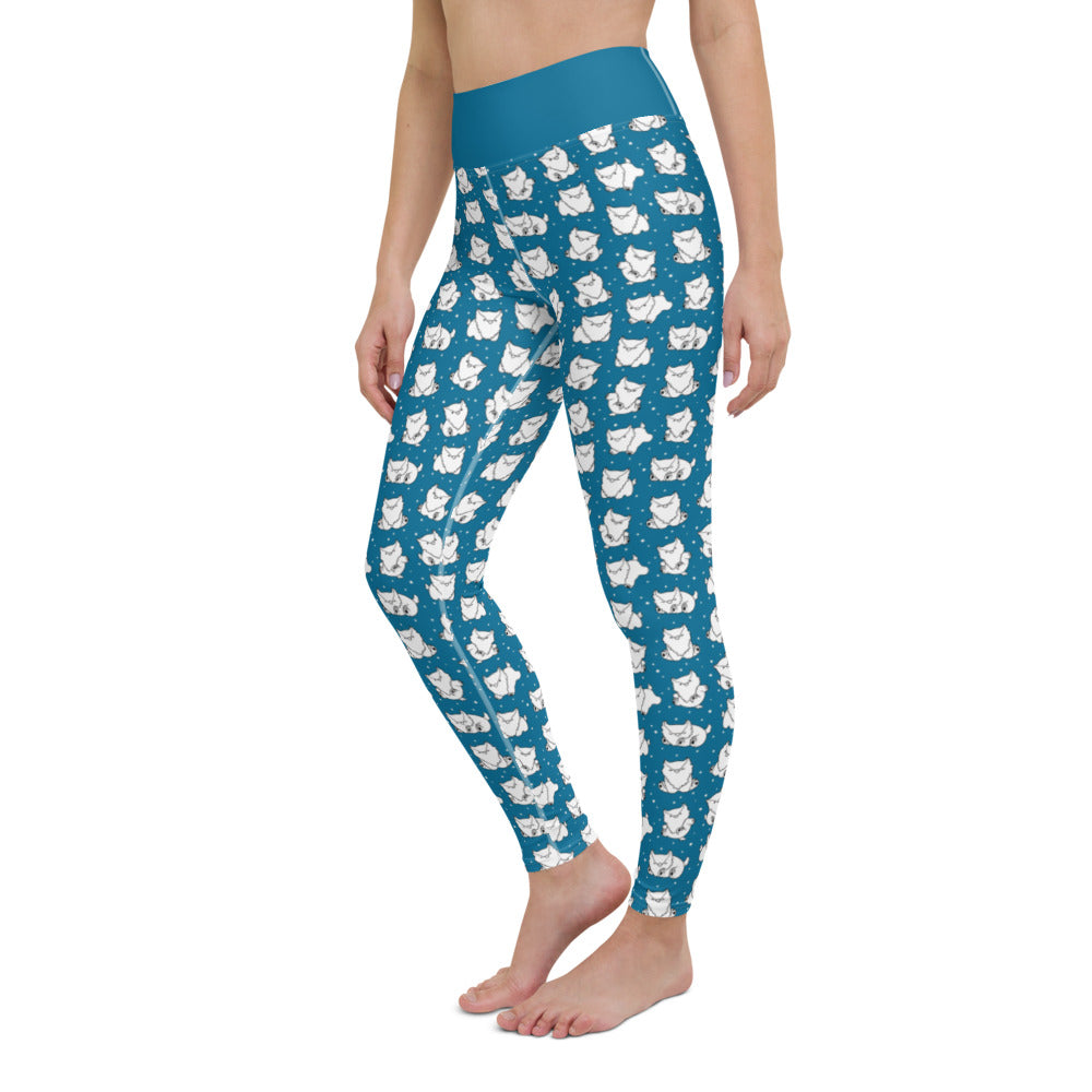 Teal Owlbear - Leggings