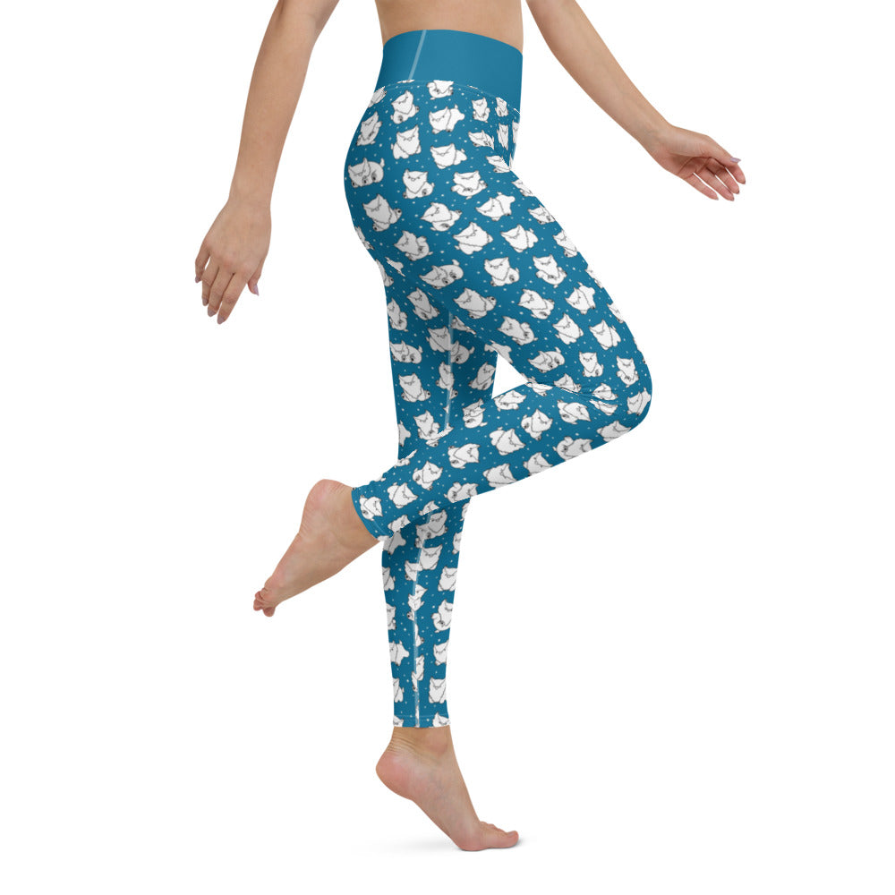 Teal Owlbear - Leggings
