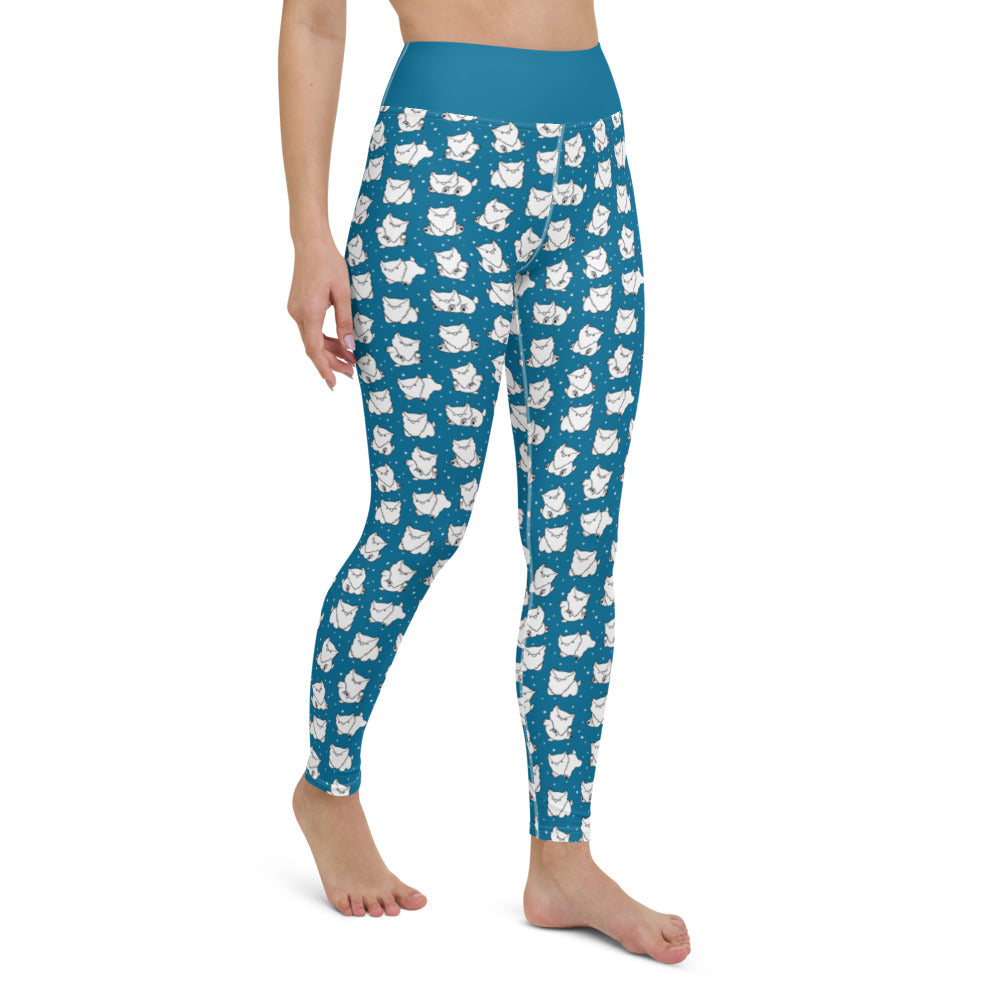 Teal Owlbear - Leggings