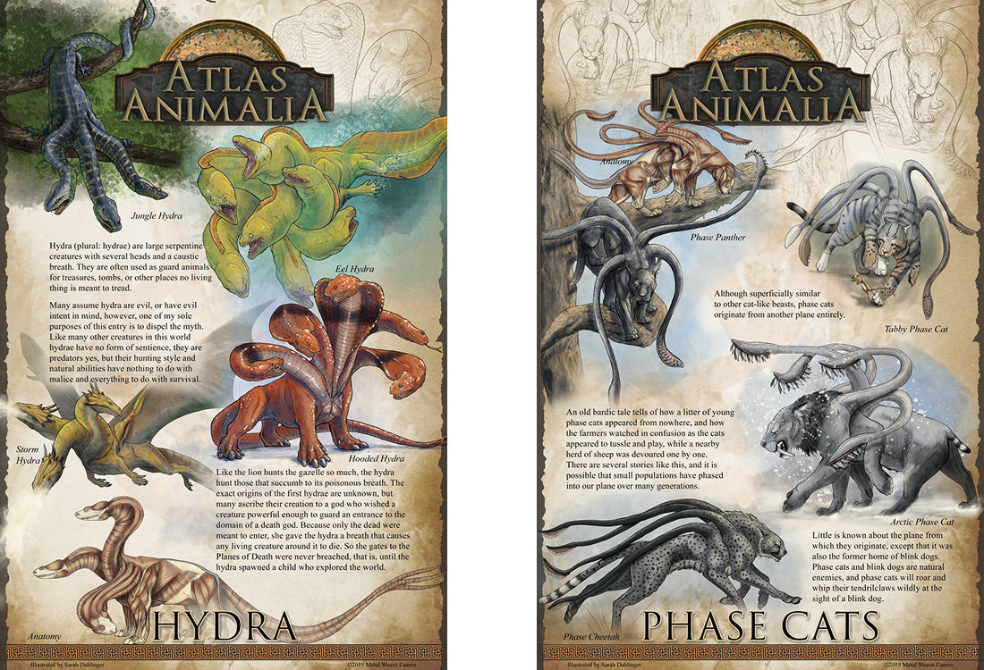 Atlas Animalia: Creature Posters  (12x18in)