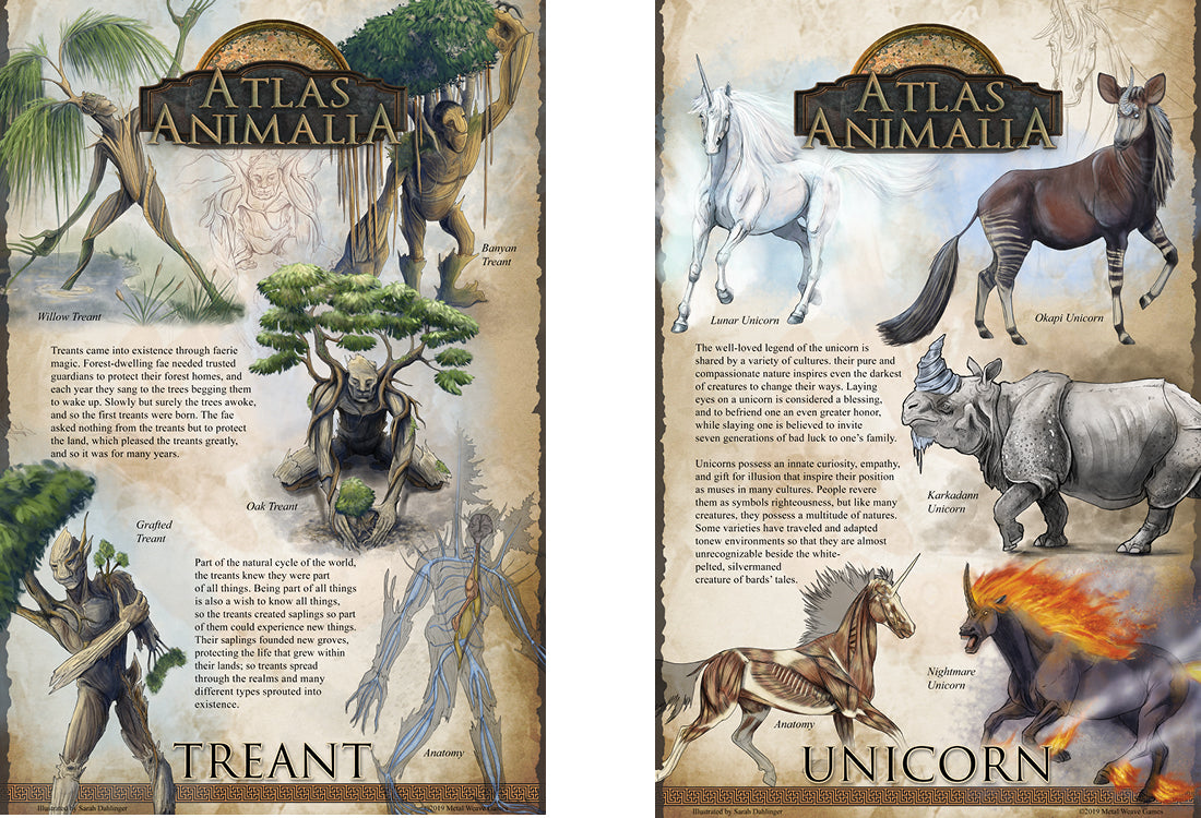 Atlas Animalia: Creature Posters  (12x18in)