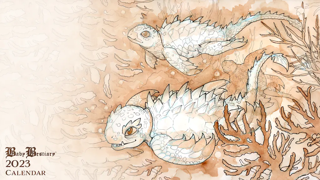 2023: Baby Bestiary Calendar - Digital Edition