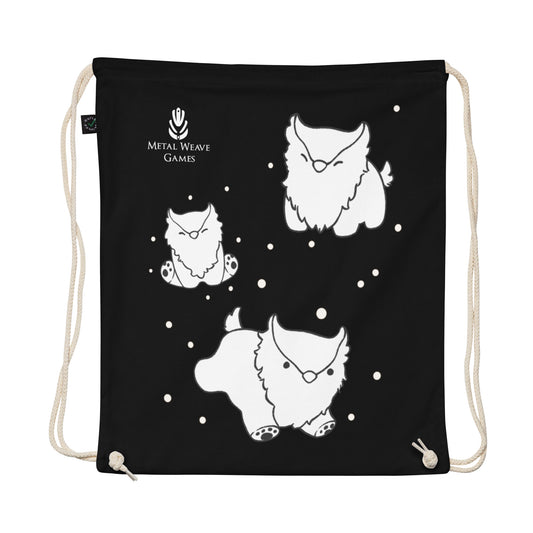Owlbear Organic cotton drawstring bag
