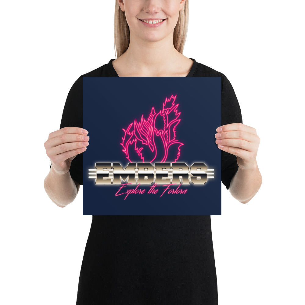 Retro Embers - Navy