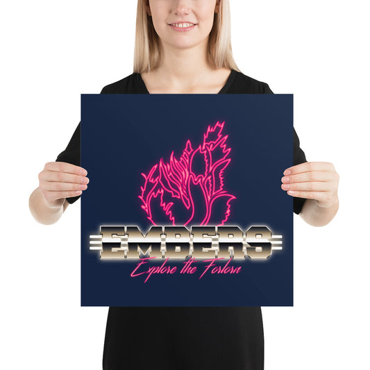 Retro Embers - Navy