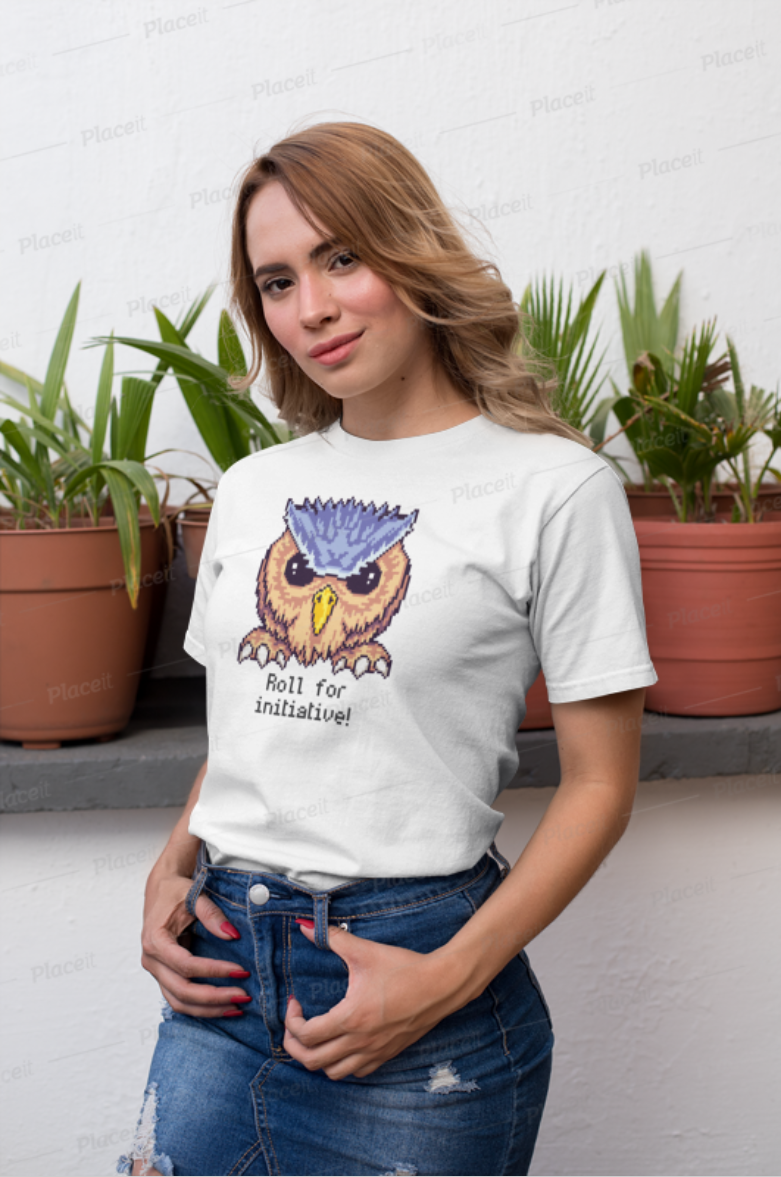 Roll for Initiative: Pixel Owlbear Women's T-Shirt