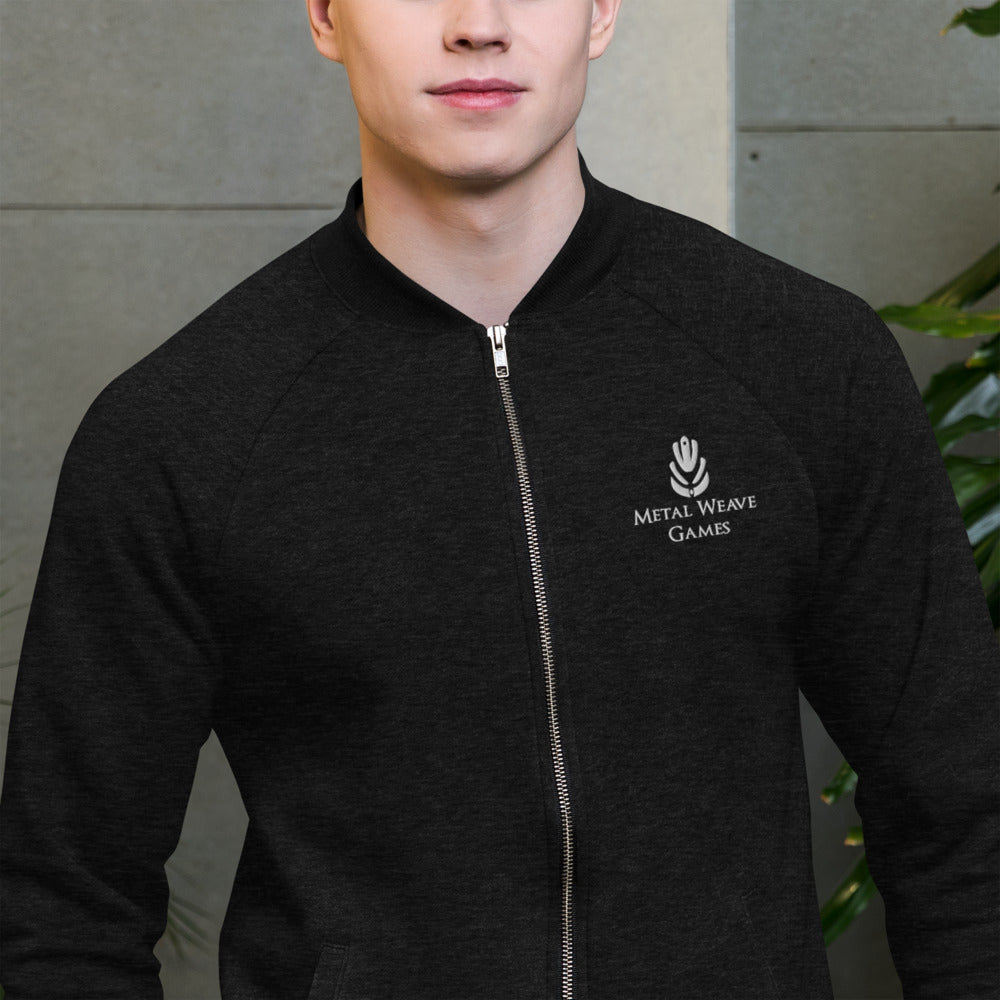 Metal Weave Embroidered - Unisex Bomber Jacket