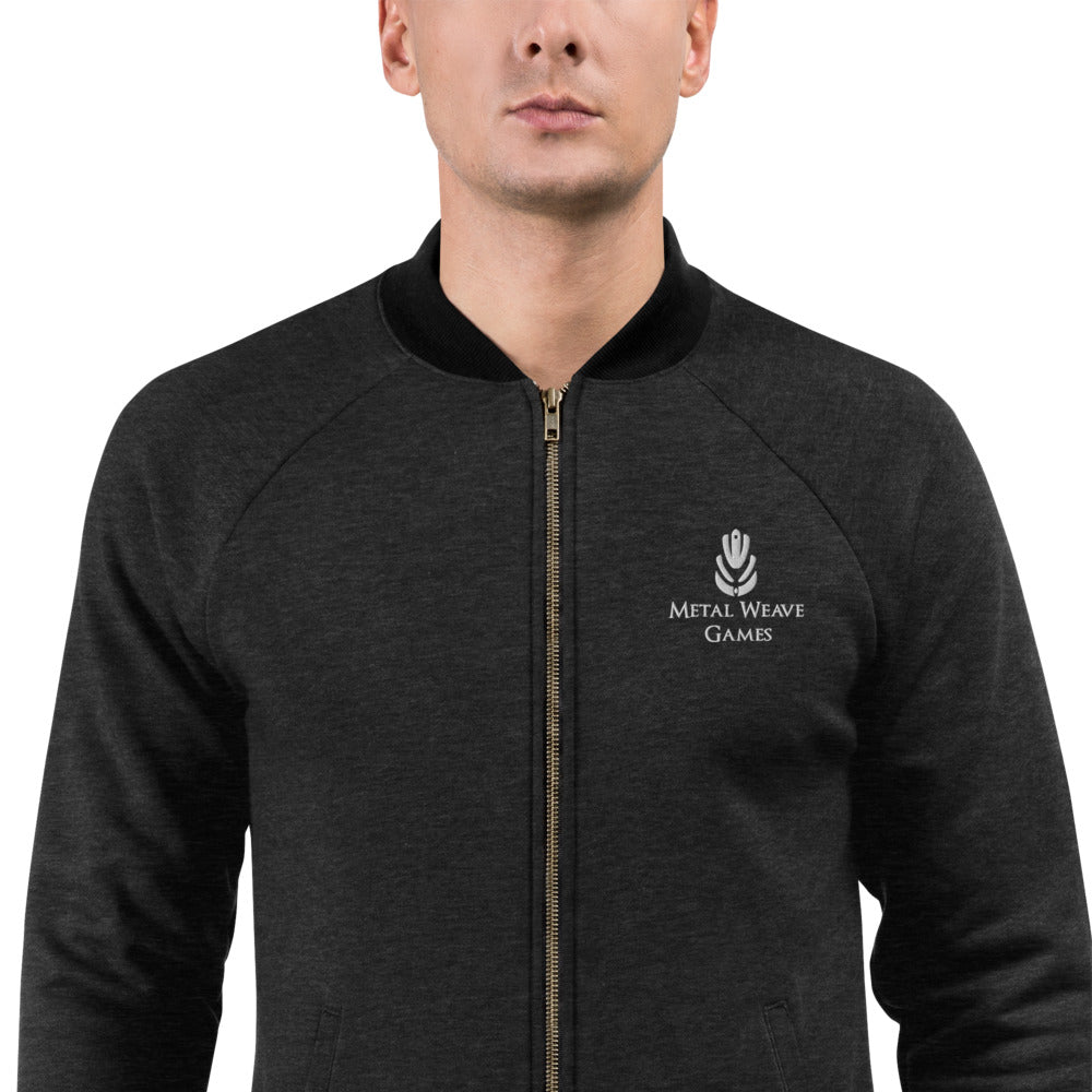 Metal Weave Embroidered - Unisex Bomber Jacket