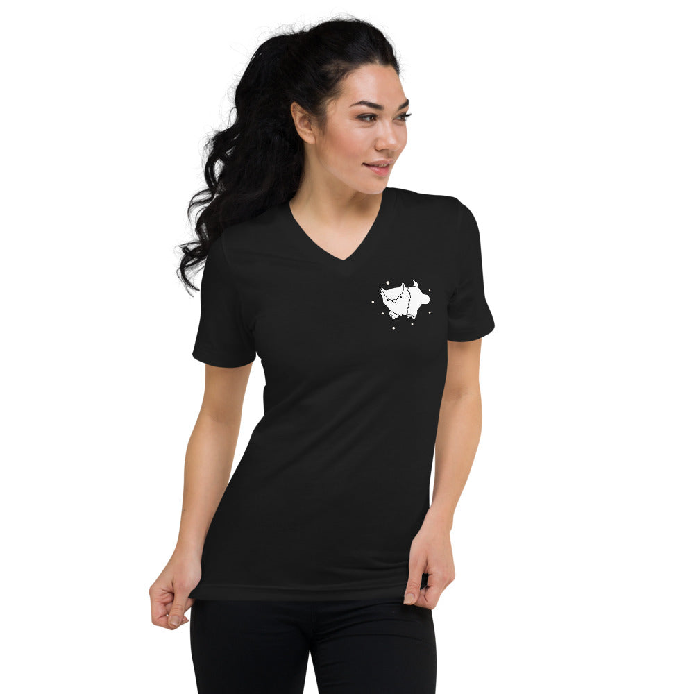Owlbear - Unisex Short Sleeve V-Neck T-Shirt