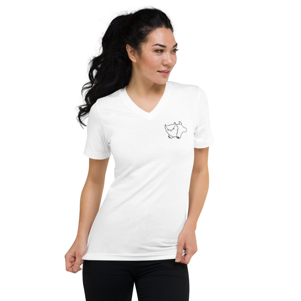 Owlbear - Unisex Short Sleeve V-Neck T-Shirt