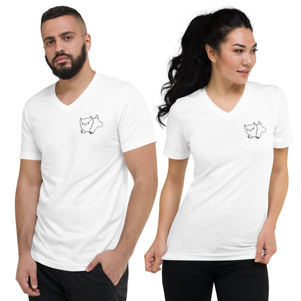 Owlbear - Unisex Short Sleeve V-Neck T-Shirt
