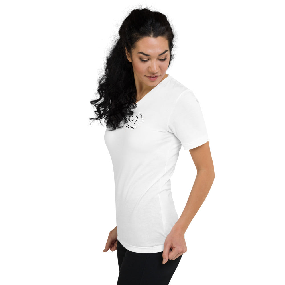 Owlbear - Unisex Short Sleeve V-Neck T-Shirt
